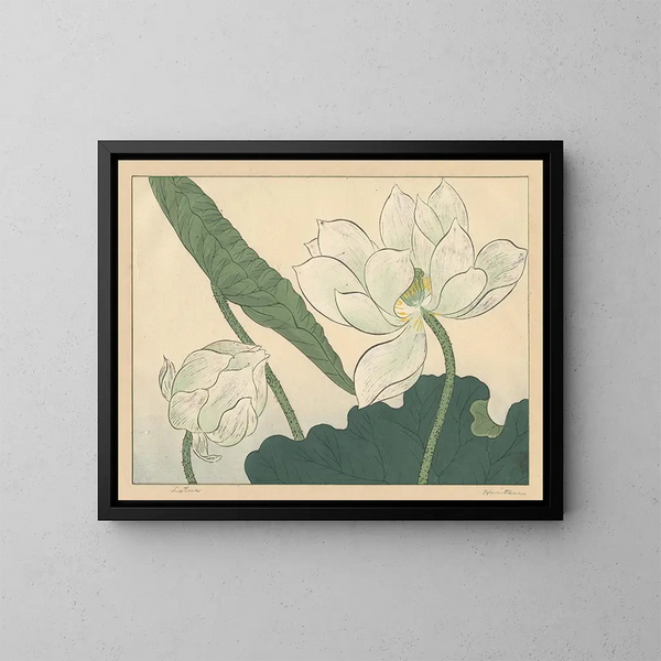 Lotus - Sakai Hōitsu — gerahmtes Bild an der Wand