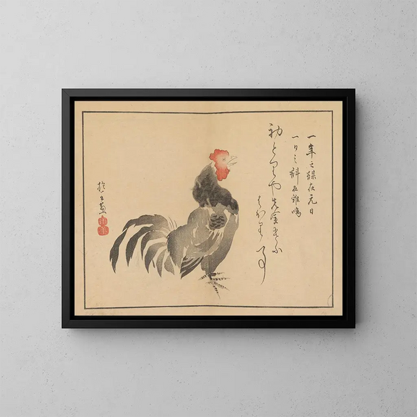 Sakai Hoitsu, Blumen- und Vogelmalerei - Sakai Hōitsu — gerahmtes Bild an der Wand