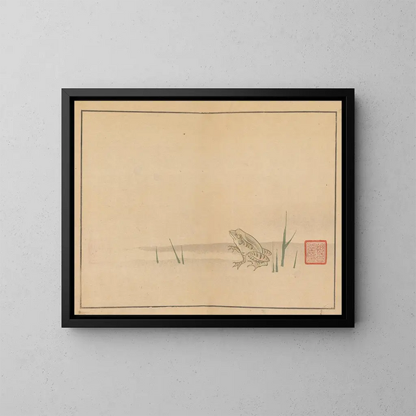 Sakai Hoitsu, Blumen- und Vogelmalerei 06 - Sakai Hōitsu — gerahmtes Bild an der Wand