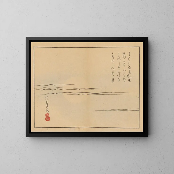 Sakai Hoitsu, Malerei Nr. 12 - Sakai Hōitsu — gerahmtes Bild an der Wand