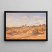 Vicovaro vicino a Roma, vista del Castello Sacco Muro - Salomon Corrodi — quadro incorniciato alla parete