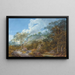 Landschaft im Arcadien mit einem Obelisken - Salomon Gessner — gerahmtes Bild an der Wand