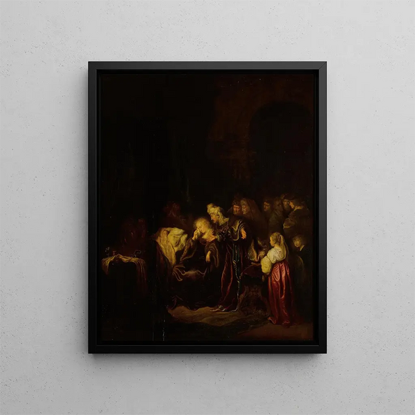 Salomon Koninck - David and Bathsheba mourning their dead son.webp