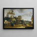 Eine Dorffest mit vielen Figuren und Marktständen - Salomon Rombouts — gerahmtes Bild an der Wand