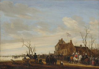 Salomon van Ruysdael - Drawing the Eel.webp