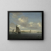 Marine Painting - Salomon van Ruysdael — framed artwork on a wall