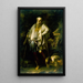 Diogène wirft seinen Becher - Salvator Rosa — gerahmtes Bild an der Wand
