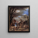 Landschaft mit Figuren - Salvator Rosa — gerahmtes Bild an der Wand