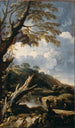 Moines pêchant - Salvator Rosa — Ansicht des Kunstwerks