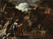 Scena della storia greca: Talete facendo scorrere il fiume da entrambi i lati dell'esercito lidio - Salvator Rosa — vista dell’opera