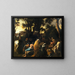 Il Sermone di San Giovanni Battista - Salvator Rosa — quadro incorniciato alla parete