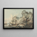 Frachtschiff auf hoher See - Samuel Atkins — gerahmtes Bild an der Wand