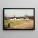 Landschaft mit einem Bauernhof - Samuel Brunner — gerahmtes Bild an der Wand