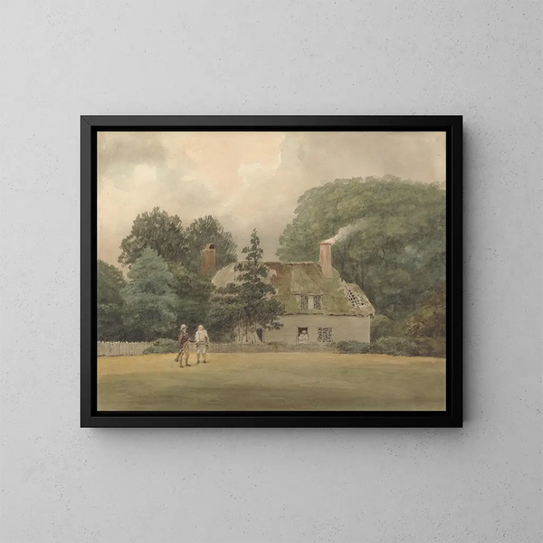 Cottage nel parco di Ayot St Lawrence, Hertfordshire - Samuel Davis — quadro incorniciato alla parete