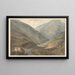 Landschaft mit Berg und Fluss - Samuel Davis — gerahmtes Bild an der Wand