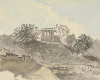 Samuel Davis - River Scene with Buildings.webp