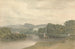 Szene am Fluss mit einem unbekannten Landhaus - Samuel Davis — Ansicht des Kunstwerks