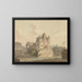 La Fine del ponte in rovina a Rouen - Samuel Davis — quadro incorniciato alla parete