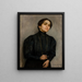 Ritratto di Maria Feldman - Samuel Hirszenberg — quadro incorniciato alla parete