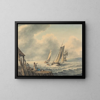 Samuel Howitt - A Seascape.webp