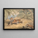 a tiger pierced by an arrow - Samuel Howitt — framed artwork on a wall