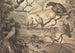 an owl, an eagle, two falcons, a vulture, and other birds perched in the trees - Samuel Howitt — artwork view