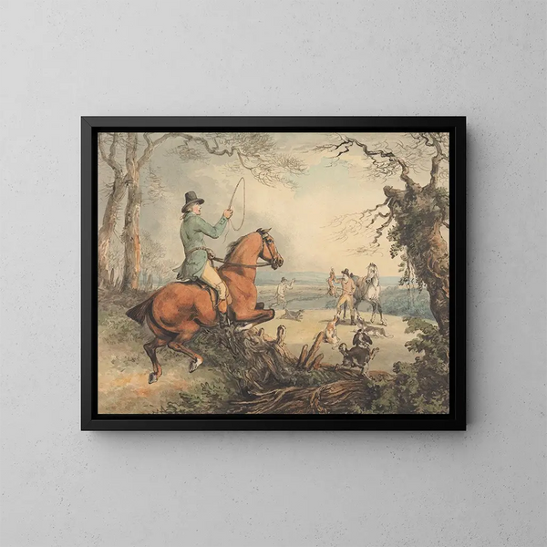 Caccia alla selvaggina - Samuel Howitt — quadro incorniciato alla parete
