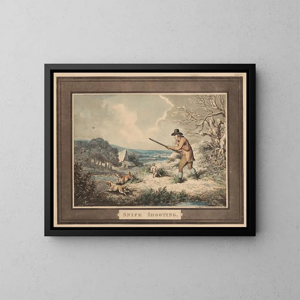 Tir au courlis - Samuel Howitt — quadro incorniciato alla parete