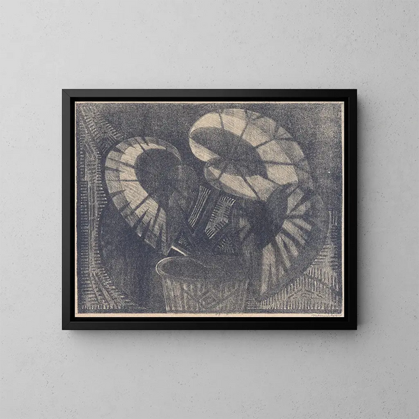 Begonia mit Ahornblättern - Samuel Jessurun de Mesquita — gerahmtes Bild an der Wand