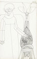 Figure in a long coat with the left hand on a globe - Samuel Jessurun de Mesquita — artwork view