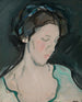 Ein Porträt einer jungen Frau, die man für Peggy MacRae hält - Samuel John Peploe — Ansicht des Kunstwerks
