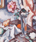 Rose rose dans un vase en verre avec des fruits - Samuel John Peploe — Ansicht des Kunstwerks