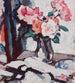 Rosen Rosen in einer Glasvase - Samuel John Peploe — Ansicht des Kunstwerks