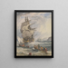Voiliers et petits bateaux dans une mer agitée au large des côtes - Samuel Owen — gerahmtes Bild an der Wand
