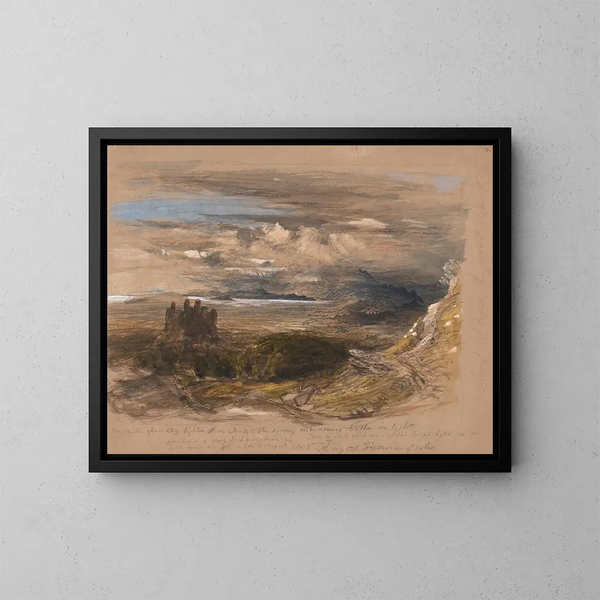 Château de Harlech - Samuel Palmer — quadro incorniciato alla parete