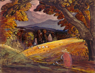 Samuel Palmer - Harvesters by Firelight.webp