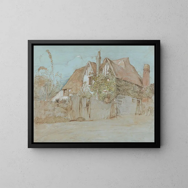 Cottage di edera a Shoreham - Samuel Palmer — quadro incorniciato alla parete