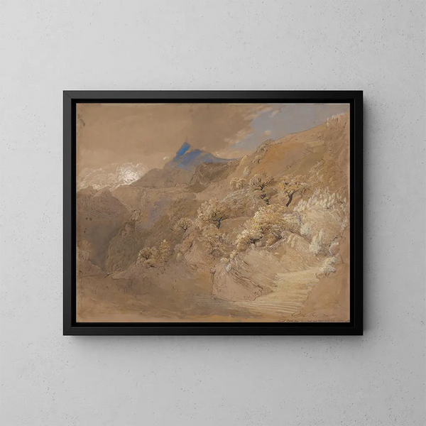 Mont Siabod da TynyCoed vicino a Capel Curig - Samuel Palmer — quadro incorniciato alla parete