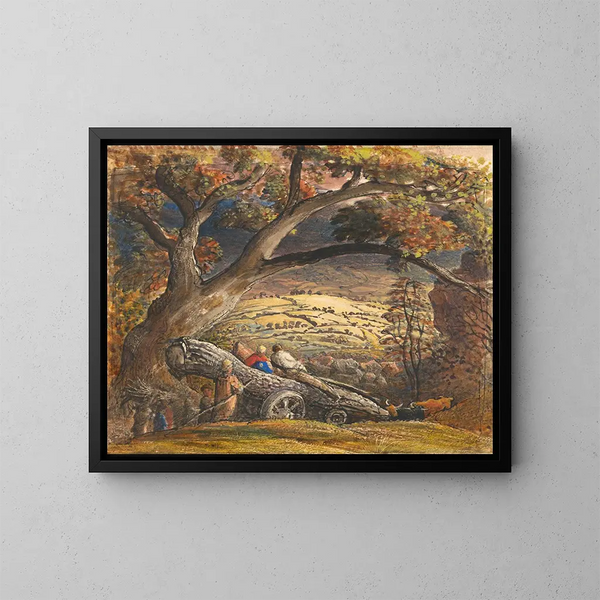 Il carrello di legno - Samuel Palmer — quadro incorniciato alla parete