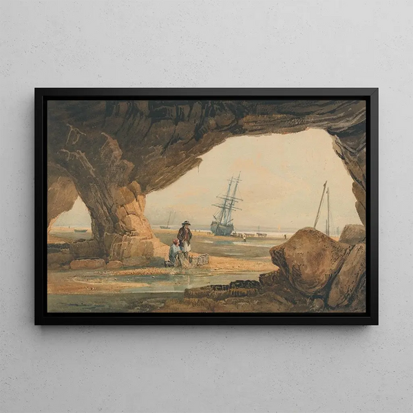 Samuel Prout - Coast Scene near Plymouth.webp