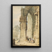Der Torbogen des Rathauses in Regensburg in Bayern - Samuel Prout — gerahmtes Bild an der Wand