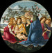 La Madone adorant l'Enfant avec cinq anges - Sandro Botticelli — Ansicht des Kunstwerks