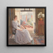 Ohne Titel Das Wohnzimmer - Myra Louisa Bunce — gerahmtes Bild an der Wand