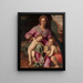 La Vierge à l'Enfant avec le petit saint Jean-Baptiste - Santi di Tito — quadro incorniciato alla parete