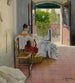 Die Schneiderin Sitges - Santiago Rusiol — Ansicht des Kunstwerks