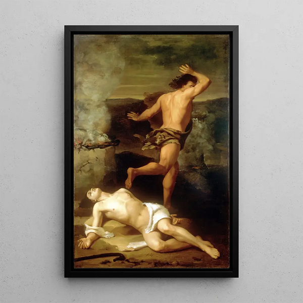 The Death of Abel - Santiago Rebull — framed artwork on a wall
