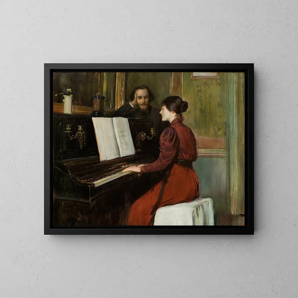 Ein Roman - Santiago Rusiñol — gerahmtes Bild an der Wand