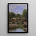 Pont sur une rivière - Santiago Rusiñol — gerahmtes Bild an der Wand