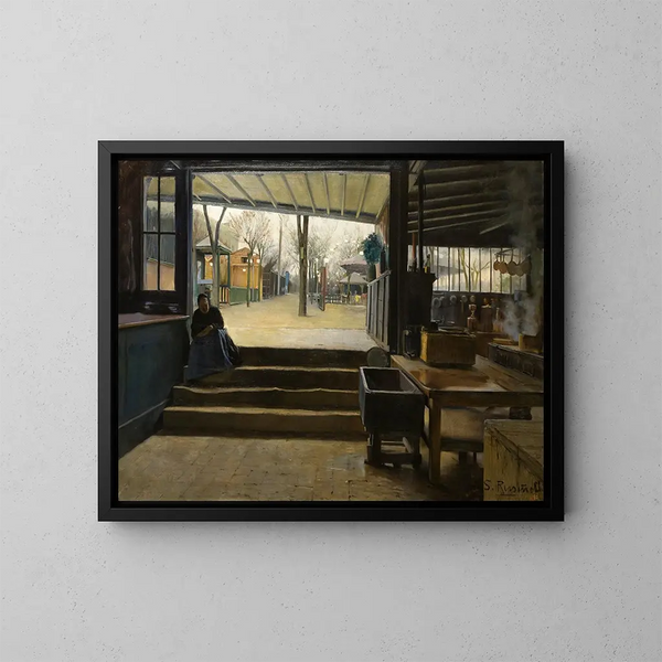 Laboratoire de La Galette - Santiago Rusiñol — gerahmtes Bild an der Wand