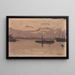 Schizzo di un porto - Santiago Rusiñol — quadro incorniciato alla parete